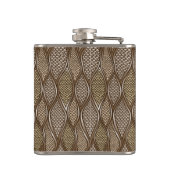 Gestormde slangenhuid heupfles (Achterkant)