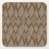 Gestormde slangenhuid kartonnen onderzetters (Voorkant)