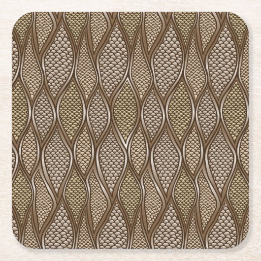 Gestormde slangenhuid kartonnen onderzetters (Voorkant)