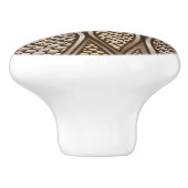 Gestormde slangenhuid keramische knop (Zijkant)