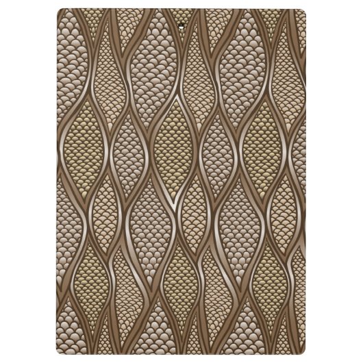 Gestormde slangenhuid klembord (Achterkant)