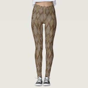 Gestormde slangenhuid leggings