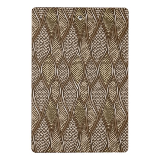 Gestormde slangenhuid mini klembord (Achterkant)