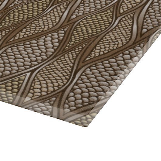 Gestormde slangenhuid snijplank (Hoek)