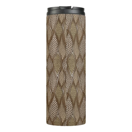 Gestormde slangenhuid thermosbeker (Achterkant)