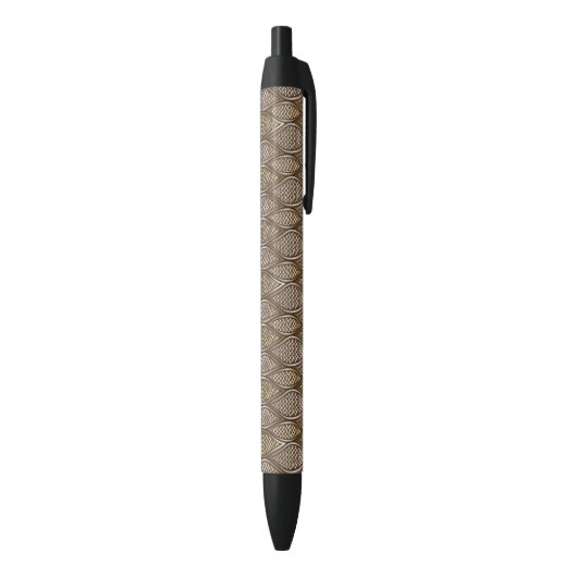 Gestormde slangenhuid zwarte inkt pen (Achterkant (Verticaal))