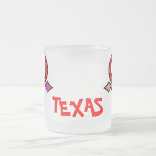 Gestormde Texas Longhorn Mok met diepgevroren glas