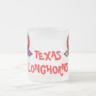 Gestormde Texas Longhorn Mok met diepgevroren glas
