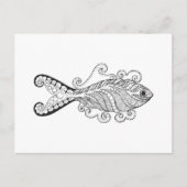Gestormde vis briefkaart (Voorkant)