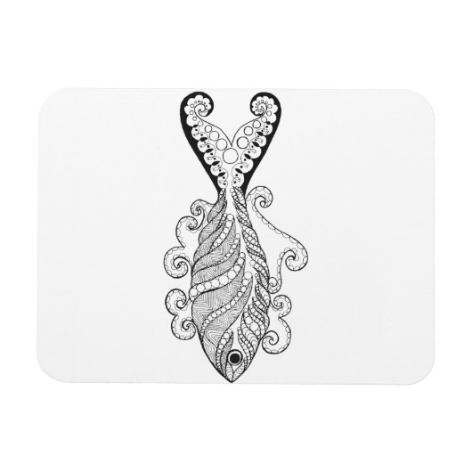 Gestormde vis magneet (Horizontaal)