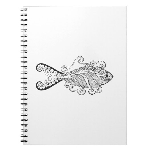 Gestormde vis notitieboek (Voorkant)