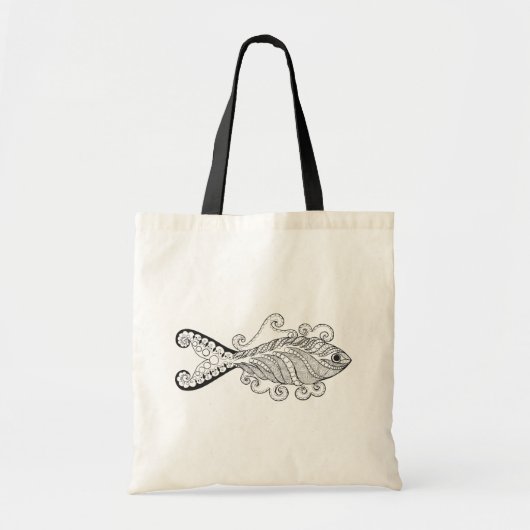 Gestormde vis tote bag (Voorkant)