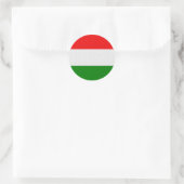 Gestormde vlag van Hongarije Ronde Sticker (Tas)