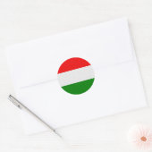 Gestormde vlag van Hongarije Ronde Sticker (Envelop)