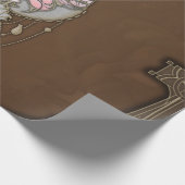 Gestormde vlinder cadeaupapier (Hoek)