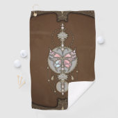 Gestormde vlinder golfhanddoek (Insitu)