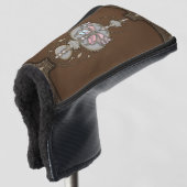 Gestormde vlinder golfheadcover (3/4 voorkant)