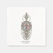 Gestormde vlinder servet (Voorkant)