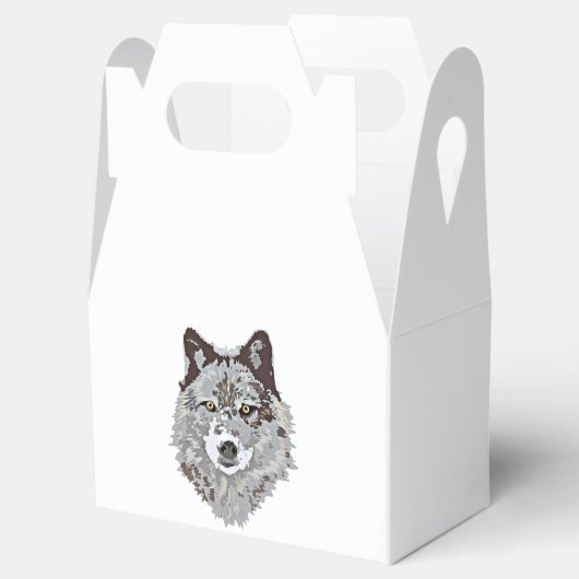 Gestormde Wolf Head Bedankdoosjes (Geopend)
