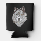 Gestormde Wolf Head Blikjeskoeler (Voorkant)