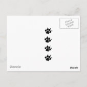 Gestormde Wolf Head Briefkaart (Achterkant)