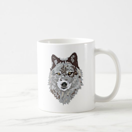 Gestormde Wolf Head Koffiemok (Rechts)