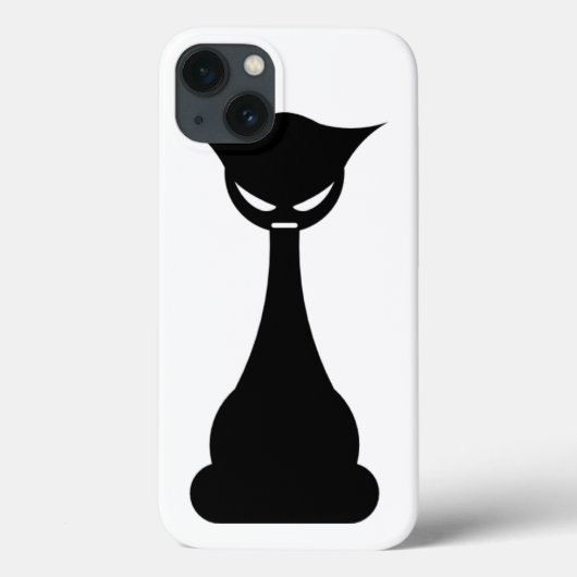 Gestormde zwarte kat Case-Mate iPhone case (Achterkant)