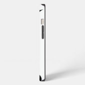 Gestormde zwarte kat iPhone hoesje (Linkerkant)