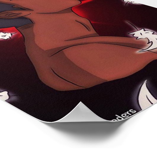 Gestorte afdrukken poster (Hoek)