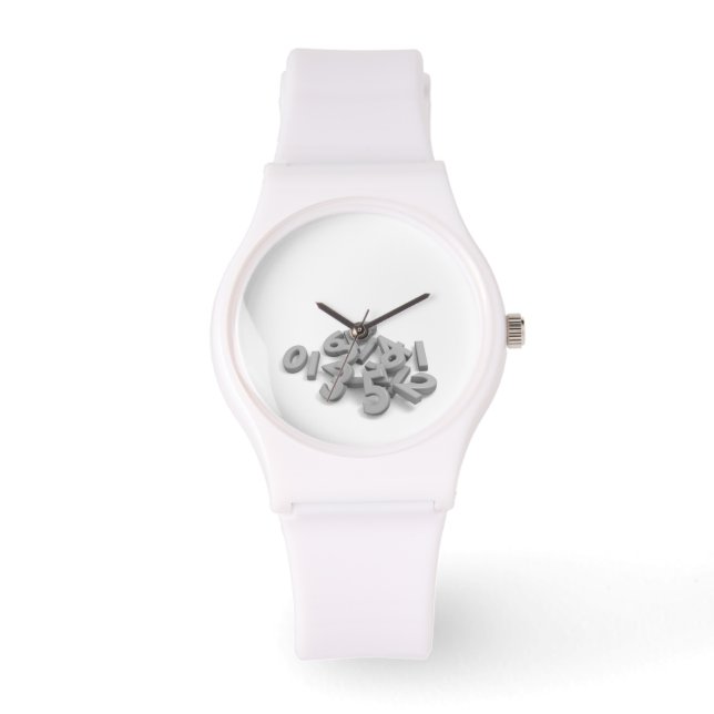 Gestorte cijfers horloge (Voorkant)