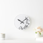 Gestorte cijfers ronde klok (Huis)