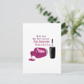 Gestorte Nail Pools Briefkaart (Staand voorkant)