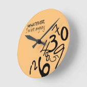 Gestorte nummerklok ronde klok (Hoek)