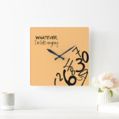 Gestorte nummerklok vierkante klok (Huis)