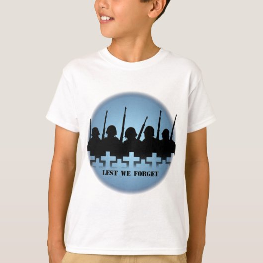 Gestorte soldaten Kinder T-shirts, laat ons T-shir T-shirt (Voorkant)