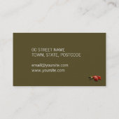 Gestorte Visitekaartje van olijven van Petals (Achterkant)