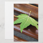 gestorven blad briefpapier (Voorkant / Achterkant)