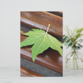 gestorven blad briefpapier (Staand voorkant)