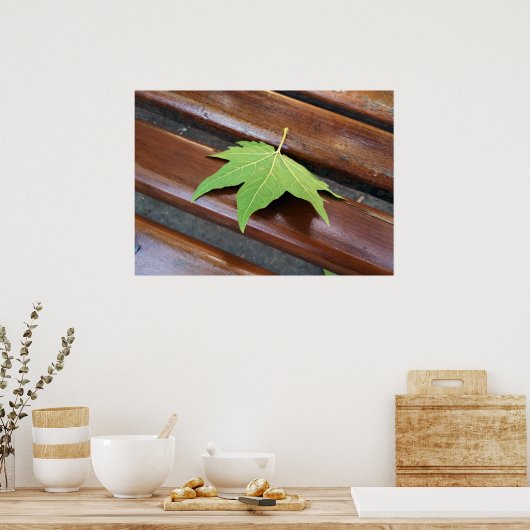 gestorven blad poster (Keuken)
