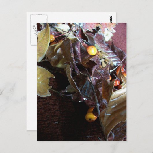 Gestorven bladeren briefkaart (Voorkant / Achterkant)
