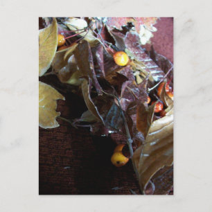 Gestorven bladeren briefkaart