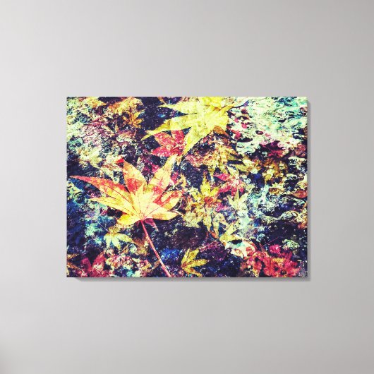 Gestorven bladeren canvas afdruk (Voorkant)