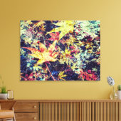 Gestorven bladeren canvas afdruk (Insitu (Woonkamer))