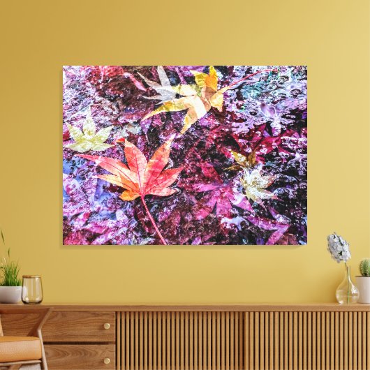 Gestorven bladeren canvas afdruk (Insitu (Woonkamer))