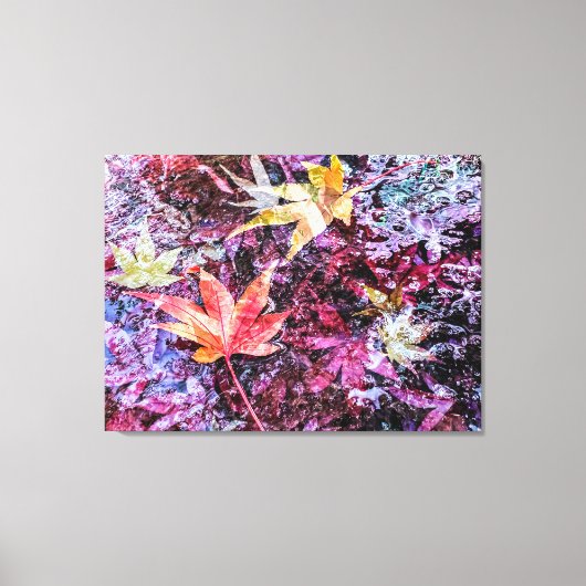 Gestorven bladeren canvas afdruk (Voorkant)