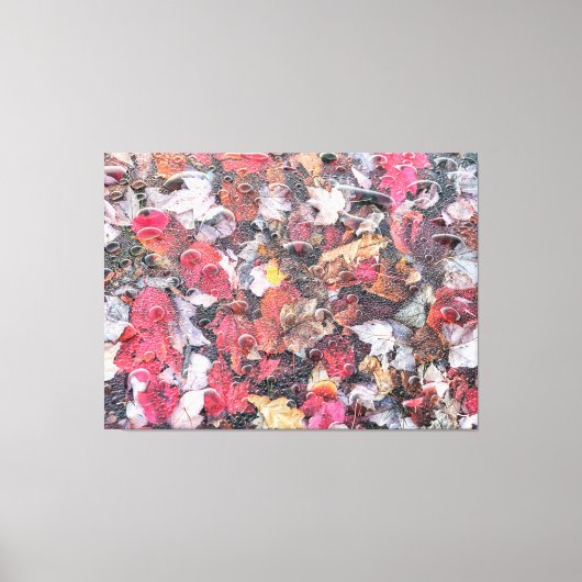 Gestorven bladeren canvas afdruk (Voorkant)