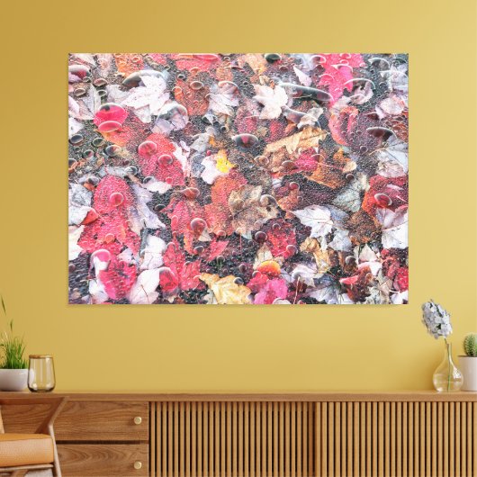 Gestorven bladeren canvas afdruk (Insitu (Woonkamer))