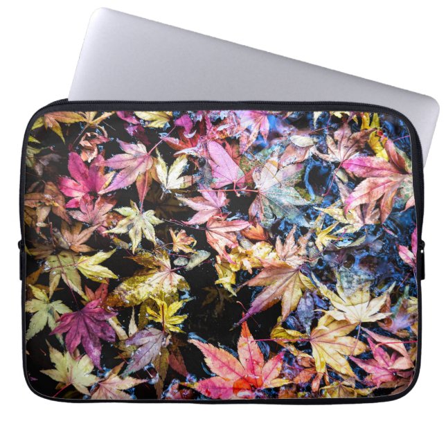 Gestorven bladeren laptop sleeve (Voorkant)