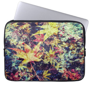 Gestorven bladeren laptop sleeve