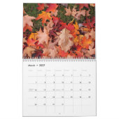 Gestorven bladeren najaarkalender kalender (Mar 2027)